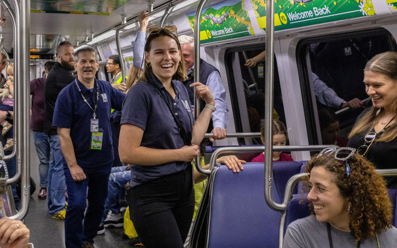 On May 6, 2023, Metro’s General Manager and CEO Randy Clarke welcomed social media fans, Metro employees, and project staff to a behind-the-scenes tour of the rehabilitated Yellow Line tunnel and bridge.