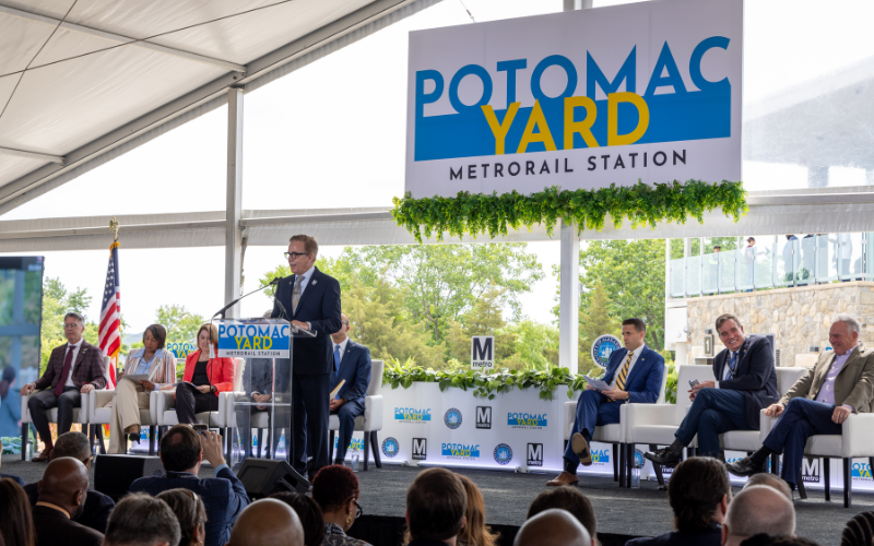 Metro and officials with the City of Alexandria joined by federal, state and local leaders for the Grand Opening Celebration of the Potomac Yard-VT Station on May 19, 2023.
