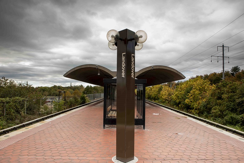 In summer 2022, the platform at Landover Station will be completely reconstructed and the station will receive several new customer experience improvements. Pictured at Landover Station, fall 2021.