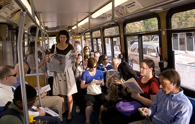 Metrobus passengers on the Express Bus routes enjoy a shorter commute.