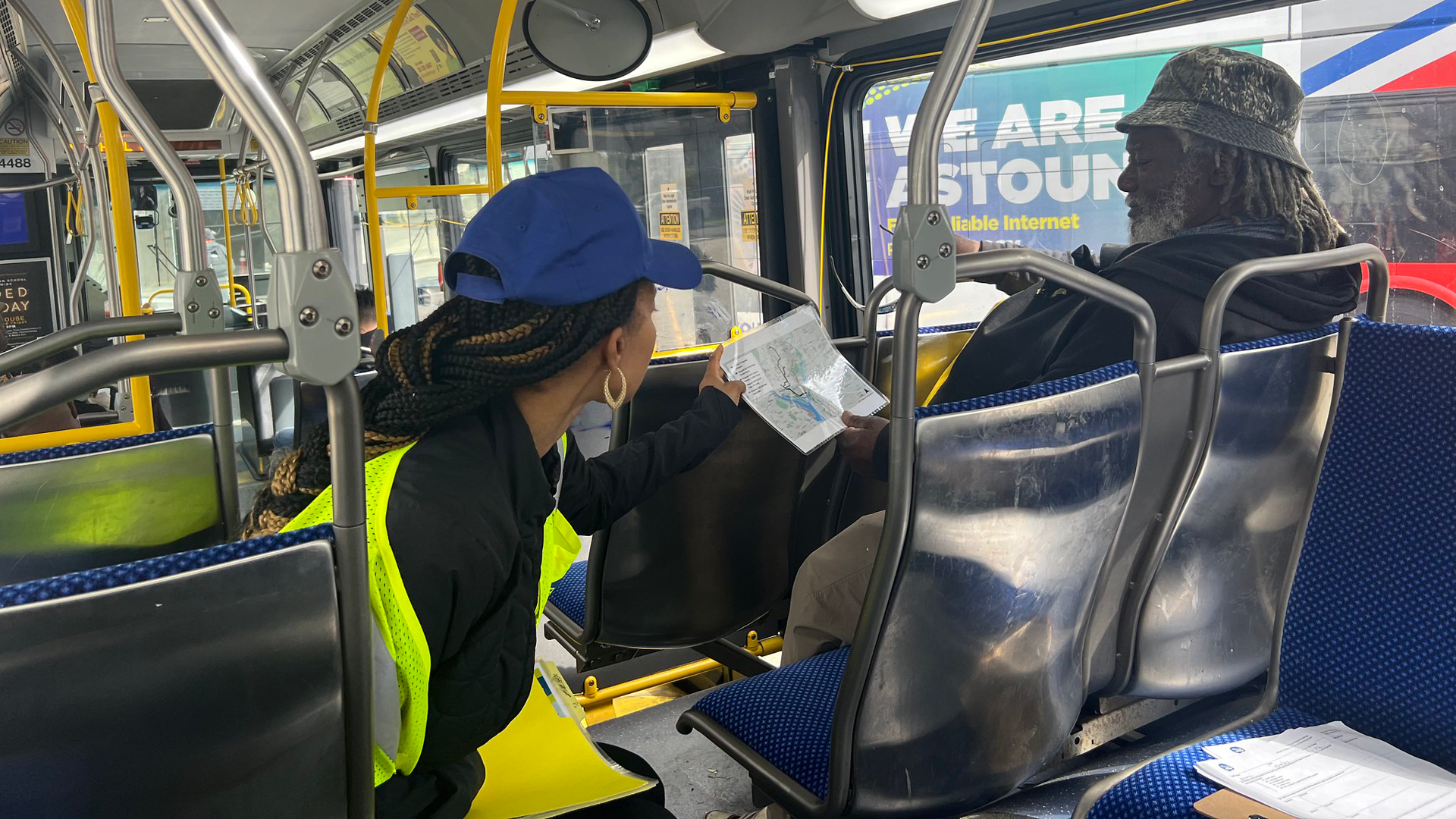 WMATA’s efforts included getting feedback from the bus riders, right from their seats!