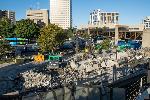Phase One – demolition: concrete debris