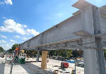 Steel beams in place at Rockville Station