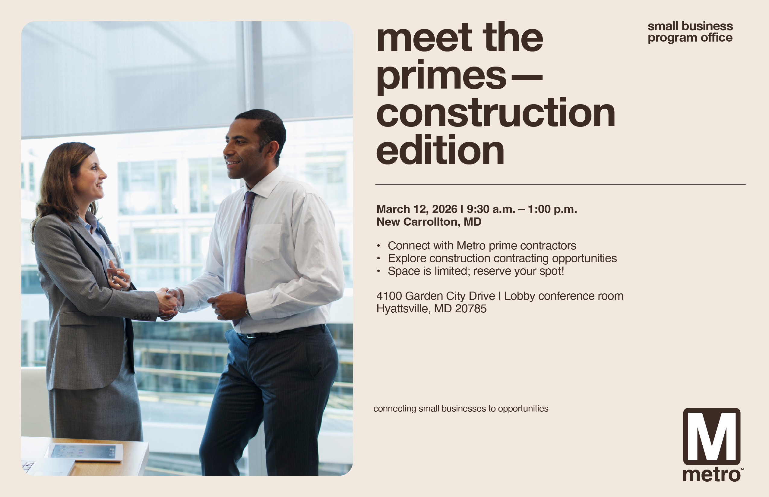 Metro's Meet the Primes - Construction Edition March 2026