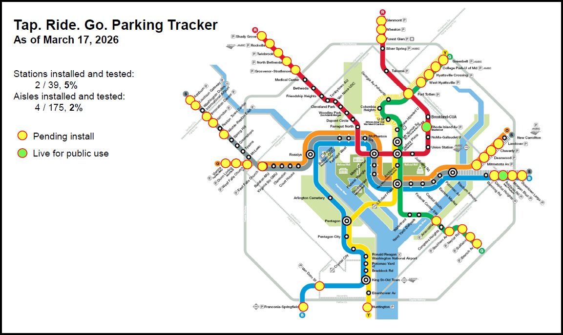 Tap Ride Go Parking Map
