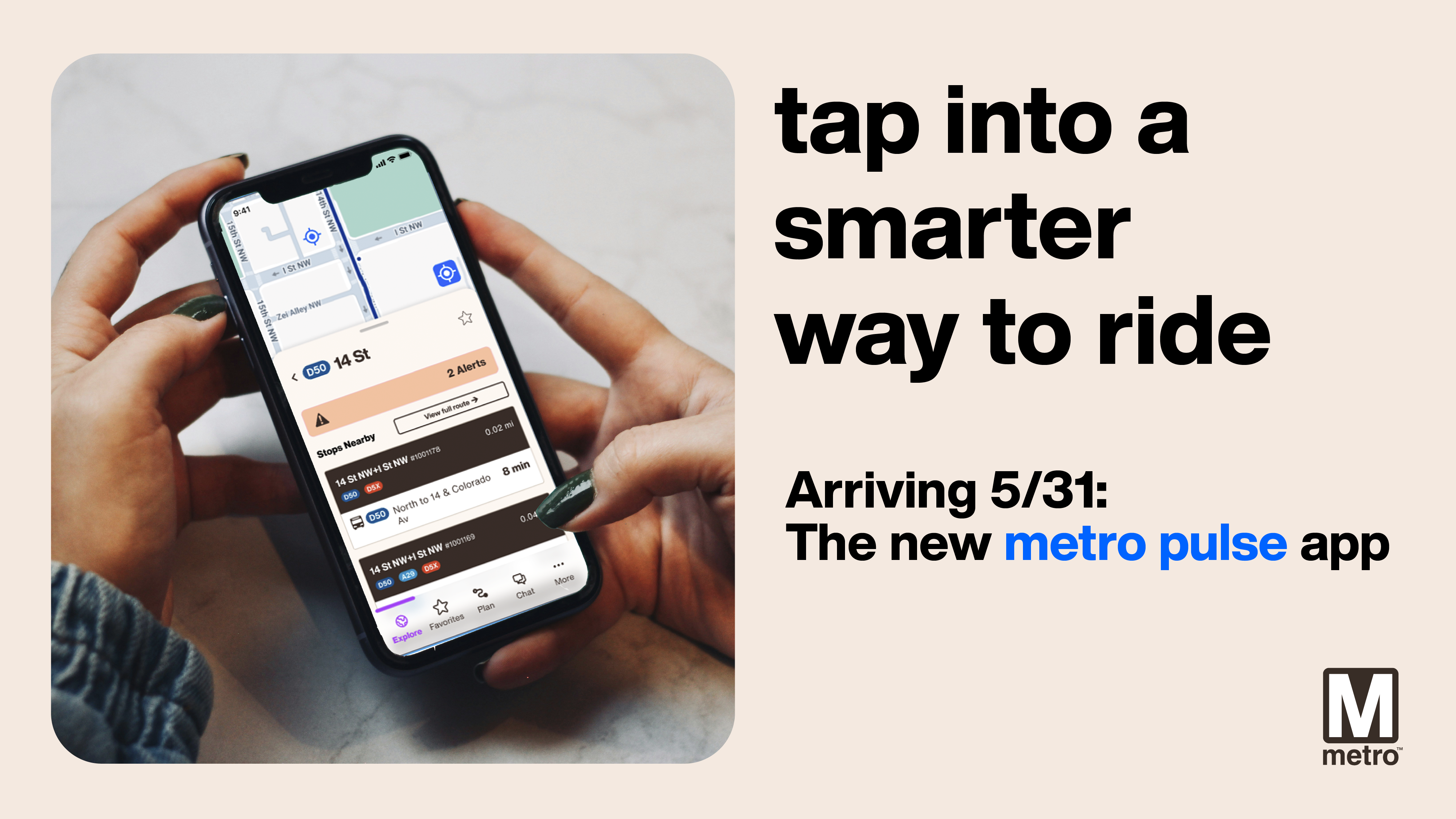 Upgraded Metro Pulse app launches May 31