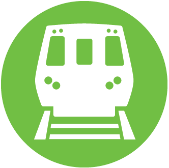 Green train icon