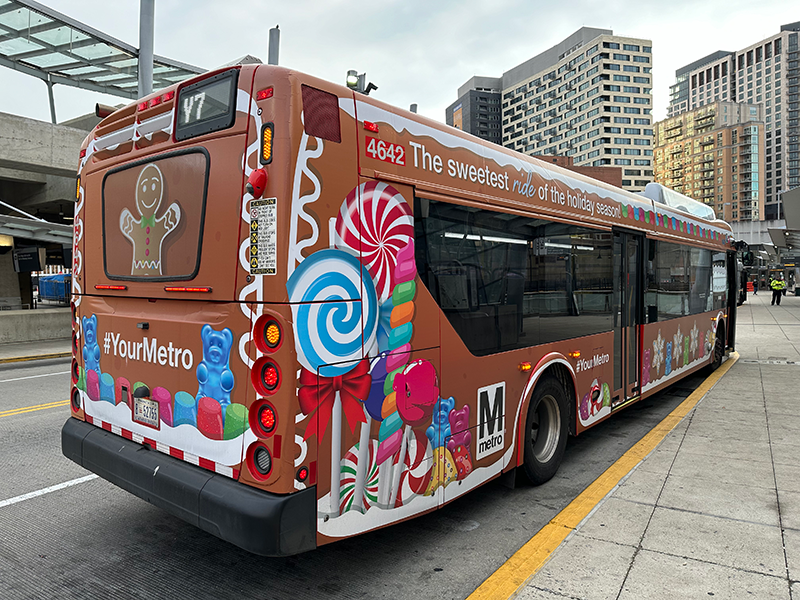 Gingerbread Wrapped Metrobus