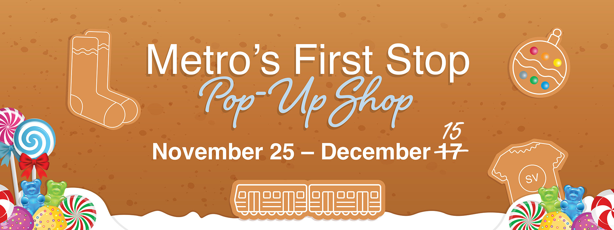 Metro's First Stop Pop-up Shop Dec 15
