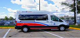 MetroAccess van parked in parking lot