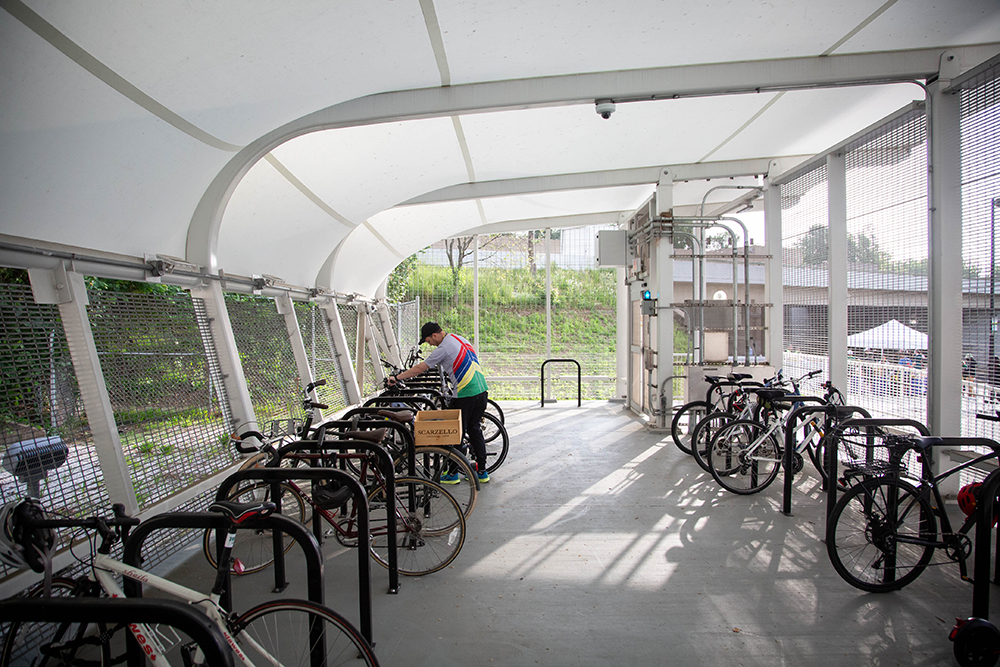 Bikes in Bike & Ride facility
