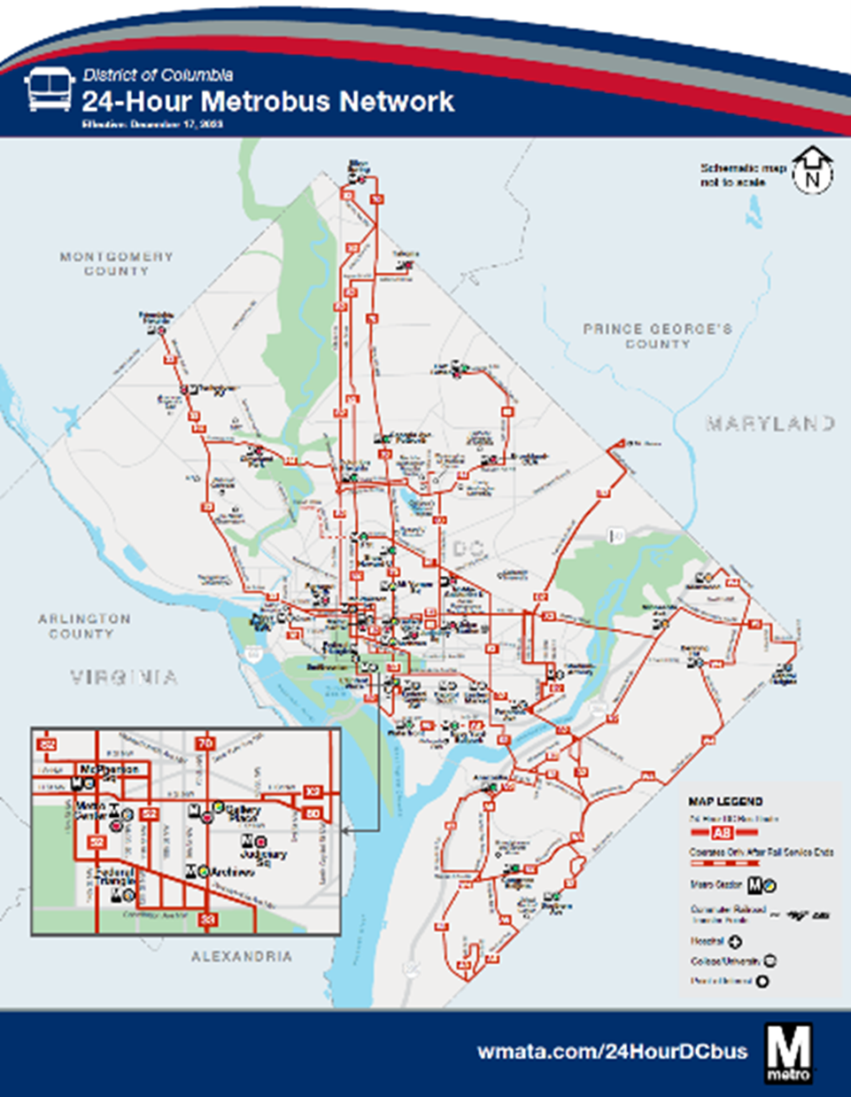 24-Hour Metrobus Network