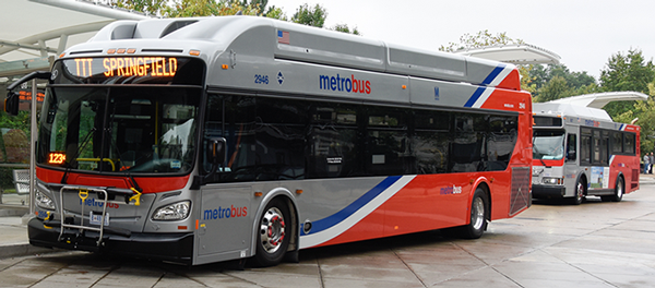 Metrobus at Franconia-Springfield