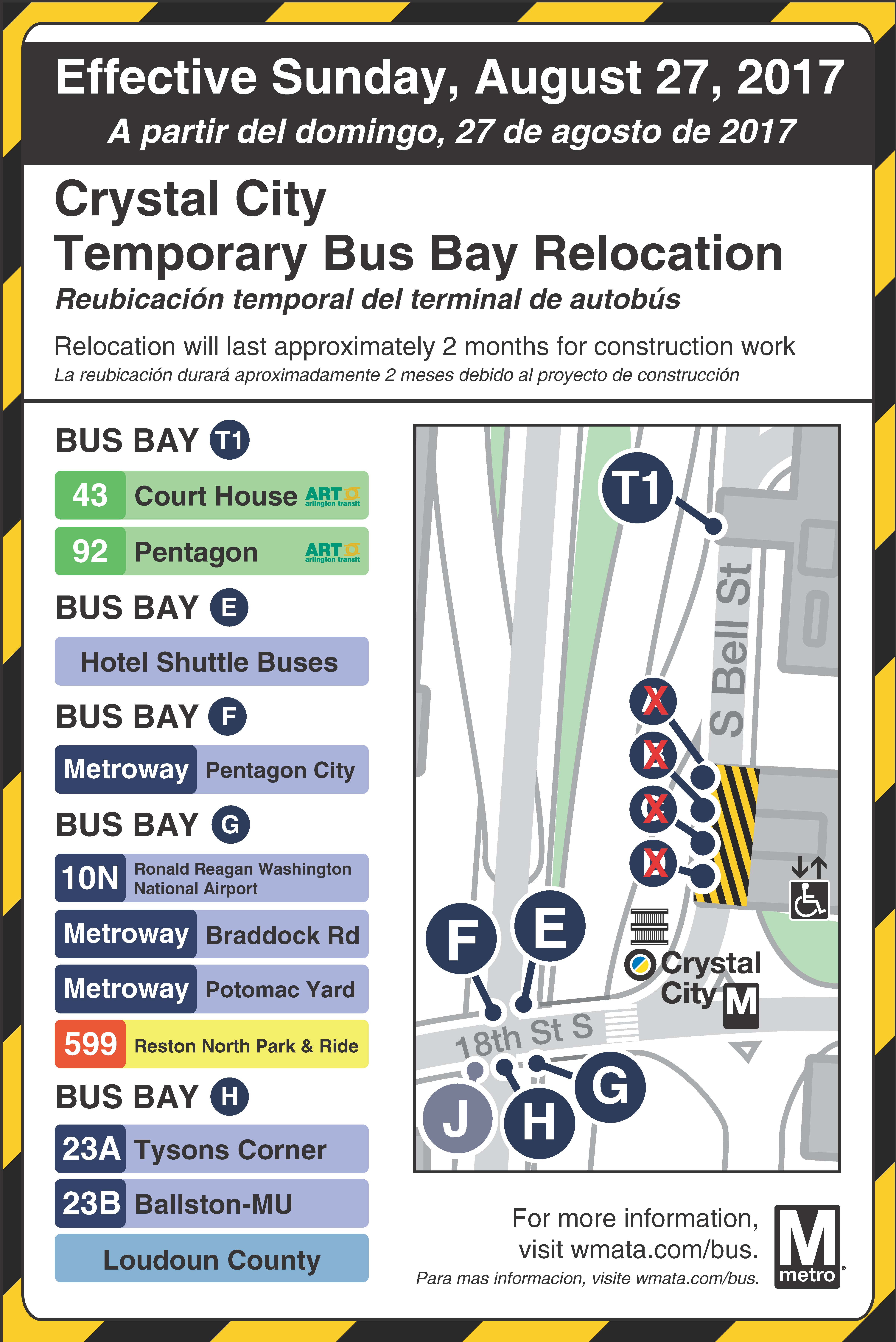 Crystal City Bus Bay Relocation